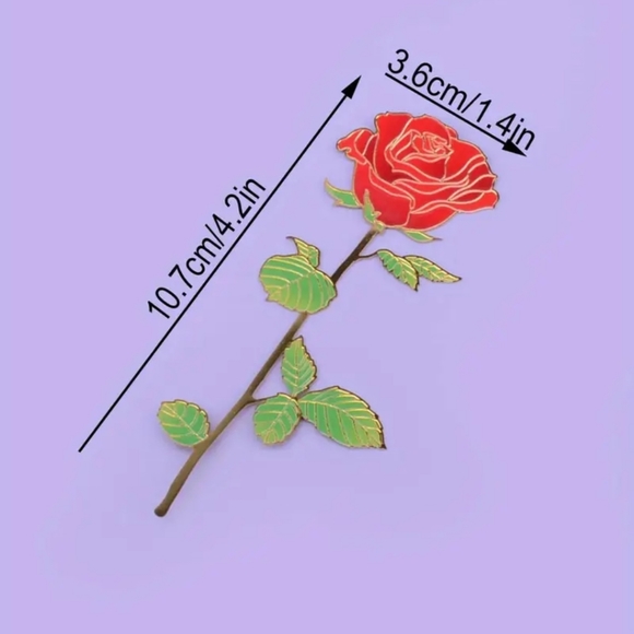 LAST ONE! NEW! Rose-shaped bookmark - Picture 2 of 6